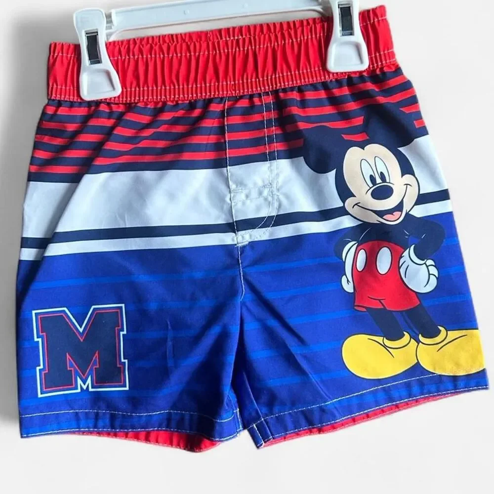 Kid's Disney's Mickey Swim Trunks and Shirt